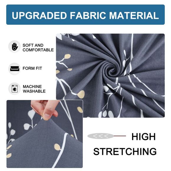 Printed Sofa Cover Stretch Couch Cover Slipcovers with One Pillow Case Large - Picture 4 of 6